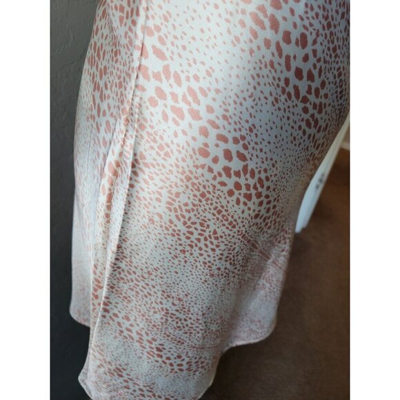 Audrey 3+1 Pink Patterned Adjustable Slip Dress Size S Y2k 90's Party Clubwear - Picture 4 of 10